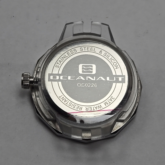 Oceanaut OC0226 Men's Watch Stainless Steel Silicone Quartz 3ATM New Battery - Picture 9 of 10